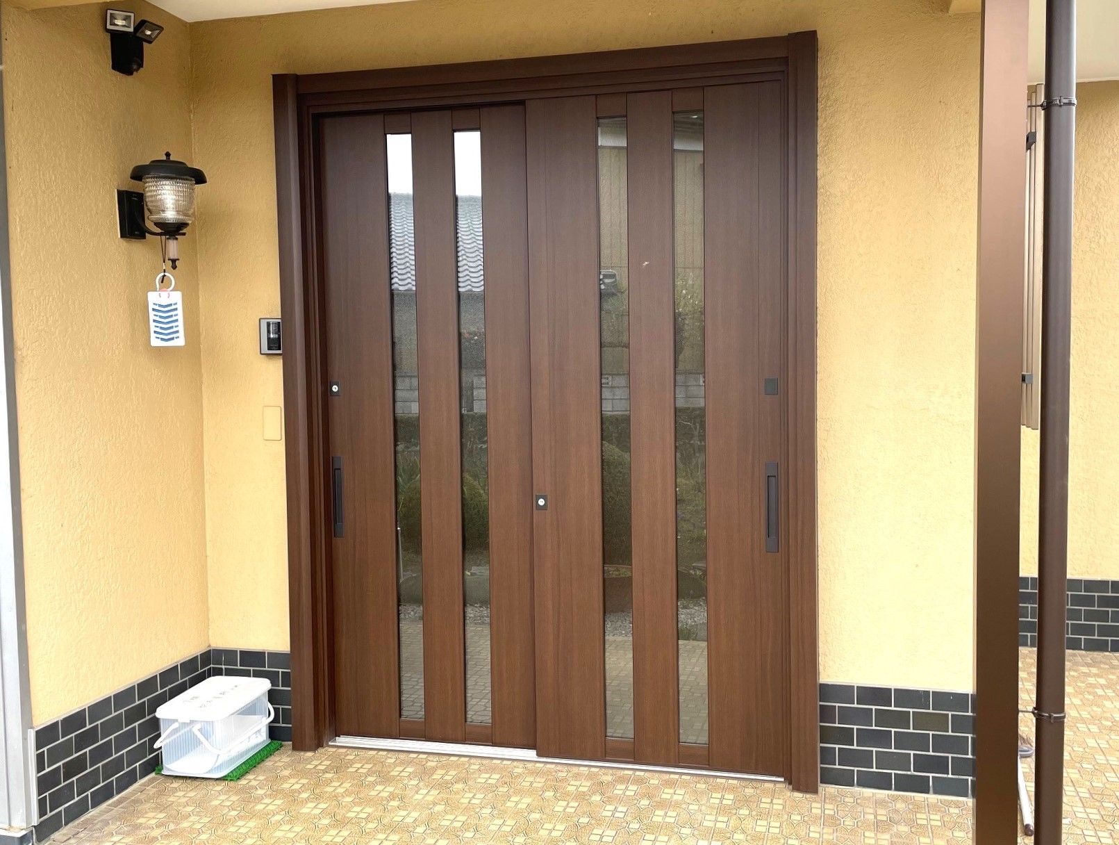 玄関引戸交換、